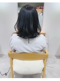 オシャレOLに似合うミディアムレイヤー/大人可愛い黒髪