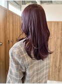 〇ぶどうカラー ブリーチなし ラベンダーベージュ