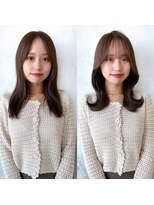 アフロート ルヴア(AFLOAT RUVUA)&nbsp;るなstyle まとまるカットのくびれヘア♪20代30代40代 2way前髪