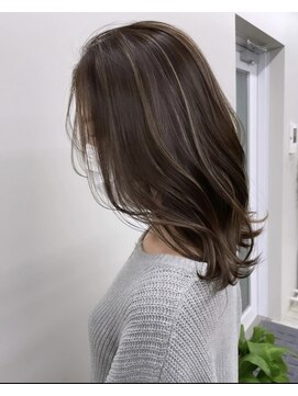 ジルブラン(JIL BLAN) ハイライトバレイヤージュダブルカラー20代30代40代グレージュ