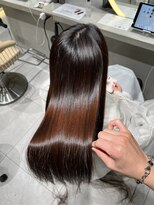 ロンドメリア 天神大名店(Lond Melia) ★くびレイヤーエモージュインナーグレージュ前髪ピンクベージュ