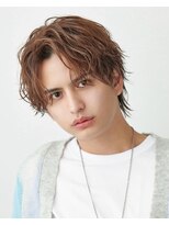 オーシャントーキョー 渋谷神南(OCEAN TOKYO)&nbsp;韓国ヘアカルマパーマカルマバングセンターパート黒髪ウルフ