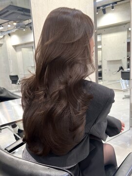 サイン 表参道(SIGN) 韓国ヘアイメチェンハッシュカット似合わせカットレッドブラウン