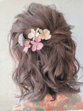 バサラ 新宿駅前店(VASARA) ゆるハーフアップ♪着物ヘア/浴衣ヘア/卒業式ヘア/成人式ヘア