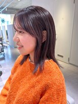 アム(amu)&nbsp;ラベンダーグレージュ×2wayシースルーバング