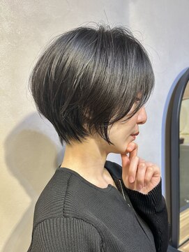 ナンバー 六本松(Number) 大人可愛い20代30代40代丸みショートボブ/髪質改善