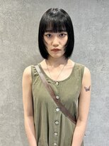 ラミエバイメルト 下北沢(lamie by melt)&nbsp;顔まわりレイヤー切りっぱなしボブワイドバングウルフボブ下北沢