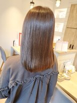 ハチマルハチ エアー 向ヶ丘遊園店(808 air)&nbsp;艶感たっぷり透け感グレージュで透明感UP