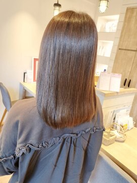 ハチマルハチ エアー 向ヶ丘遊園店(808 air) 艶感たっぷり透け感グレージュで透明感UP