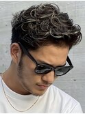 福岡スペインカール外国人風パーマメンズマッシュフェードメンズ