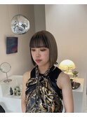 ベージュ ポイントブラック