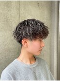 メンズツイストスパイラルパーマ ハイライトメッシュ 八王子