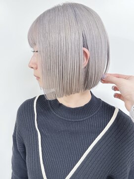 モリオフロムロンドン 原宿本店(morio from London) 【morio 原宿】★シルバーグレージュ　ボブ★