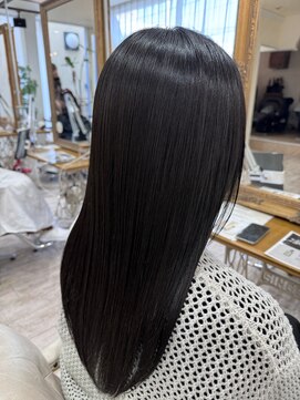 ラボヌールヘアーノーブル 新越谷店(La Bonheur hair noble) 極上髪質改善/美髪ストレート/ブルーブラック