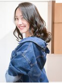 カジュアルミディ × ゆるウェーブ