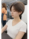 【Owll】石田学史ハンサムショート20代30代40代くすみベージュ