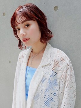  リュクスバトーバイトリコ 船橋南口店(Luxe BATEAU by tricot) チェリーピンクミニボブ/20代30代40代