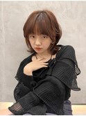 顔まわりレイヤー外ハネ韓国風ヘア髪質改善浦和ボブ