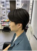 ナチュラルモテヘアニュアンスパーマセンターパート