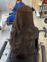 ラック(LUCK)&nbsp;チョコレートブラウン/船橋/くすみベージュ/細めハイライト