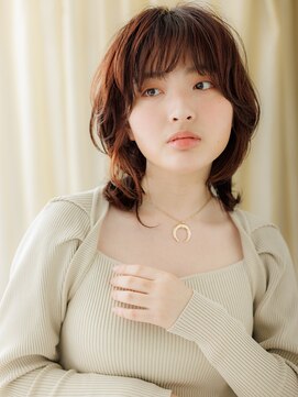モッズヘア 越谷(mod's hair) 小顔ウルフパーマくびれミディアムレイヤーA3越谷20代30代40代