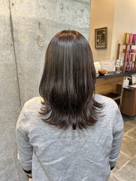 黒髪カタログ/クラゲヘアー/オリーブグレー/千葉駅