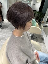 レヴリー(reverie)&nbsp;白髪ぼかしショートボブ髪質改善カラーヘッドスパ30代40代