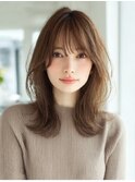 レイヤーカット髪質改善カラー透明感カラー顔まわりカット