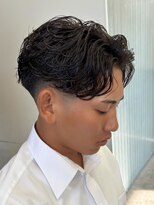 エルマーク 京都駅前(L-MARK)&nbsp;センターパート/ニュアンスパーマ/ダウンパーマ/men's