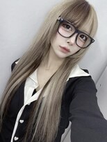 インク 渋谷(INK.)&nbsp;イメチェンヘアスタイルアンブレラカラーピンクベージュ