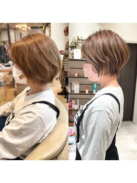 バンプ ギンザ(BUMP GINZA) 【絶壁解消】大人丸みショート後頭部ふんわり 【伊波】