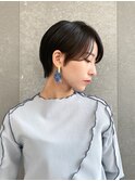 ハンサムショート/丸みショートボブ/20代30代40代50代/顔周り