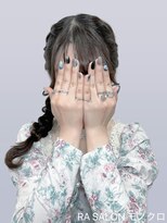 アールエーサロンモノクロ 秋葉原(RA SALON モノクロ) 【お呼ばれヘアメ】サイド編みおろしヘア