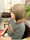 フェイスフレーミング　オレンジエンドカラー