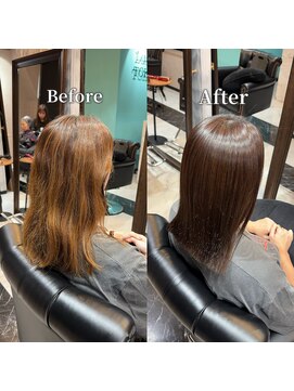 ルアナ トウキョウ(Luana TOKYO) 町田 髪質改善 縮毛矯正 美髪矯正ビフォーアフター