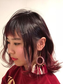 ヘアー アイス カンナ(HAIR ICI Canna) RED×gradation