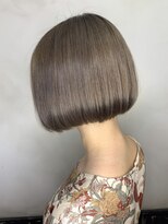 オースト ヘアー ステラ 新宿店(Aust hair Stella)&nbsp;ミニボブ×ケアブリーチ☆ダブルカラーモノトーンベージュ