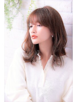 ソア 武蔵小杉(SOAR) 毛先パーマネオウルフ小顔外ハネボブアッシュブラウン