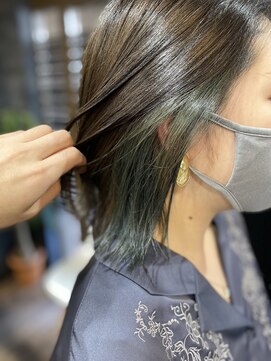 リュクレア(Luclea) インナーカラー☆ターコイズブルー