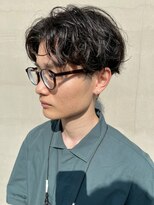 ヘアー アイス ルーチェ(HAIR ICI LUCE)&nbsp;センターパート 清潔感 スパイラルパーマ 担当 井上