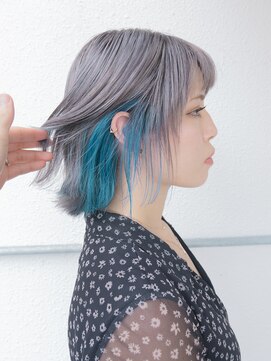 デビュー ヘアーメイク インナーカラー【スカイブルー】