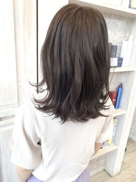 キャアリー(Caary) 福山市美容室Caary ゆるふわガーリー外ハネ ショコラベージュ