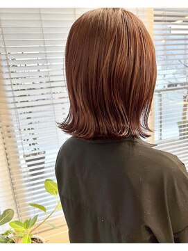 キアラ(Kchiara) オレンジブラウンボブkchiara福岡天神川野直人