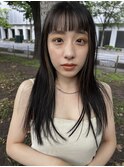 顔まわりインナー × オン眉ワイドバング