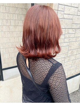 フィオーレ ヘアデザイン(FIORE hair design) ピンクオレンジカラー トリートメント