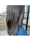 ブリーチ無しのアッシュグレー