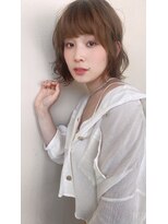 トゥーリ 薬院店(tuuli)&nbsp;大人女性◆艶レイヤー前髪ピンクベージュ 髪質改善 縮毛矯正