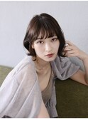 【RAWR】ボブヘアミディアム_外ハネスタイル