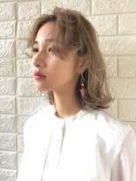 マックス フォー ヘアー(MAX FOR HAIR) 外ハネボブウルフ×ミルクティーベージュカラー◎