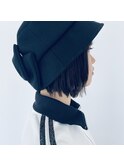 ハットが映えるスタイル